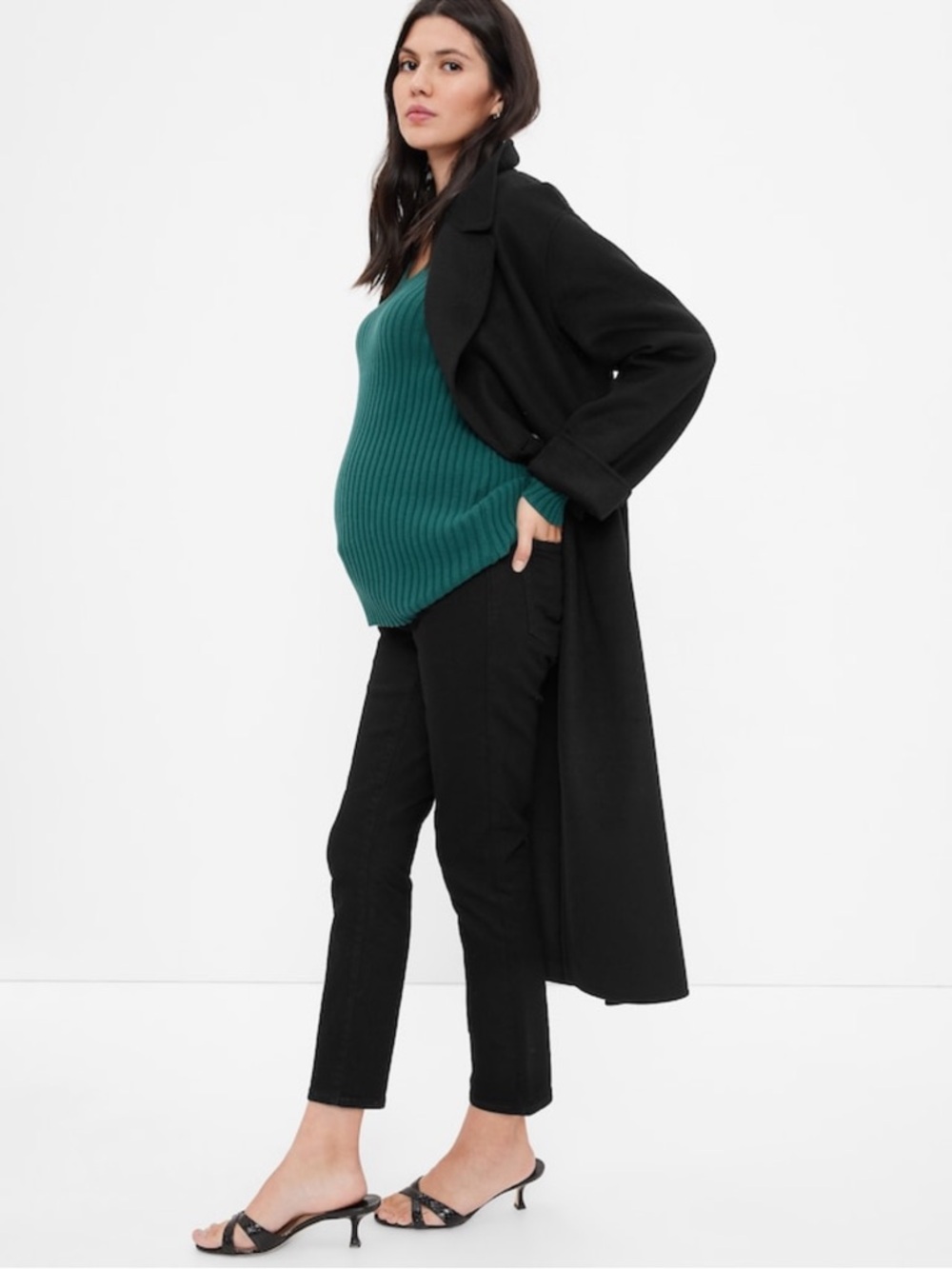 GAP Black Maternity Waistband Jeans